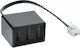 Inline-Adapterkabel RJ11 6P4C Stecker TAE NFN Buchse 69942A
