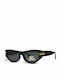 Optosquad Women's Sunglasses with Black Plastic Frame and Black Polarized Lens 609631
