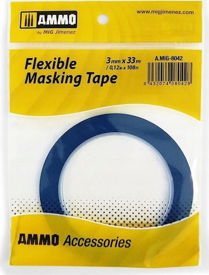Vallejo Ammo Flexible Masking Tape 3 Mm X 33 M