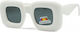 Optosquad Τετράγωνα Παιδικά Γυαλιά Ηλίου με Polarized Φακό Λευκά