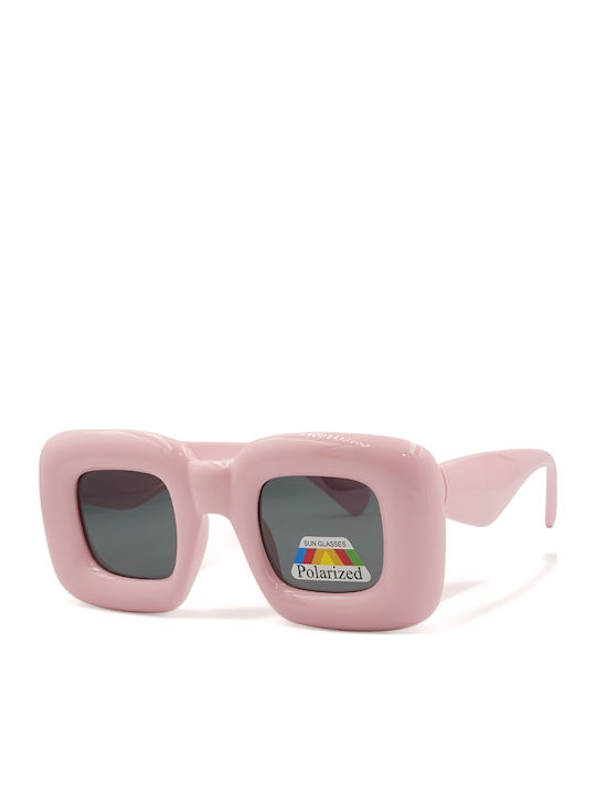 Optosquad Ochelari De Soare Pentru Copii Pătrați Cu Lentile Polarized Roz