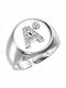 Dio Jewellery Lab Damen Chevalier Ring mit Zirkonia aus Silber Vergoldet