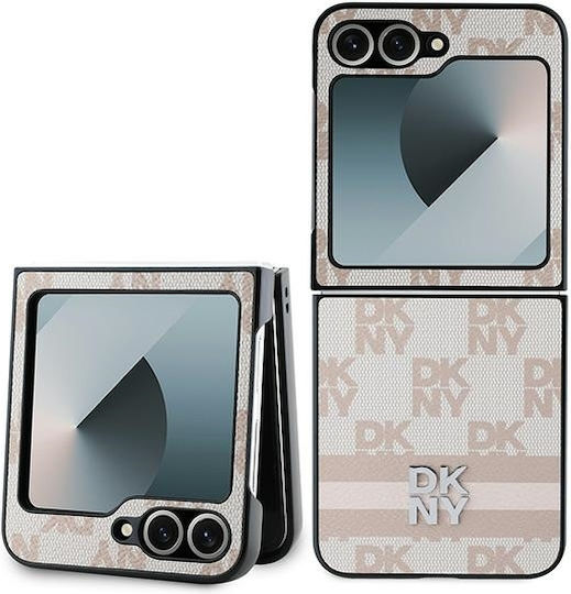 DKNY Pouch Back Cover Piele Roz Galaxy Z Flip6