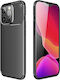 Nexeri Carbon Umschlag Rückseite Silikon Schwarz (iPhone 16 Pro)