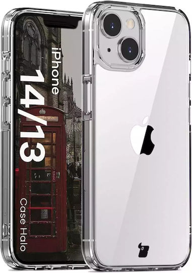 Bizon Halo За Apple Задна корица Силикон / Пластмаса / Закалено стъкло с Каишка Прозрачен (iPhone 14)