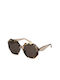 Police Women's Sunglasses with Brown Tartaruga Plastic Frame and Brown Lens SPLM10 0AM5