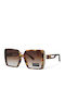 Riverio Women's Sunglasses with Brown Tartaruga Plastic Frame and Brown Gradient Lens RV42752