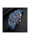 Skmei Men's Watch Battery with Blue Metal Bracelet