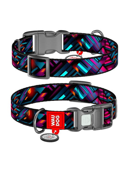 Collar Wau Dog Nylon Collar QR Tag 25mm/33-49cm Endless Worlds