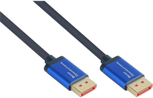 Alcasa Kabel DisplayPort-Stecker - DisplayPort-Stecker 1m Blau