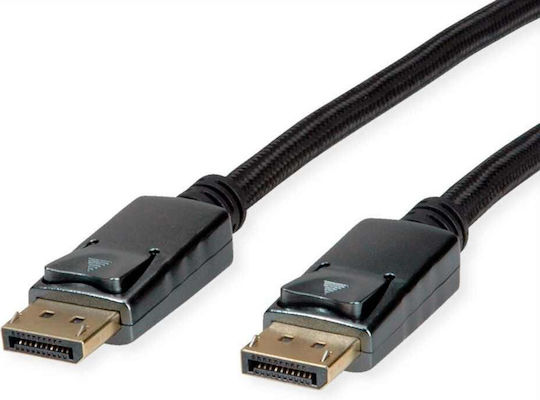 Roline Cable DisplayPort male - DisplayPort male 3m Μαύρο (11.04.5868)