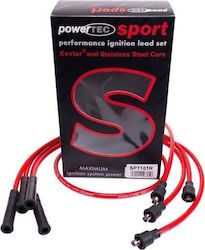 Καλώδια Ανάφλεξης Powertec Powertec Ford Sierra Capri Escort Cortina 70-92 Κόκκινα