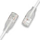 Wantec U/UTP Cat.6a Ethernet Netzwerkkabel 2m Weiß