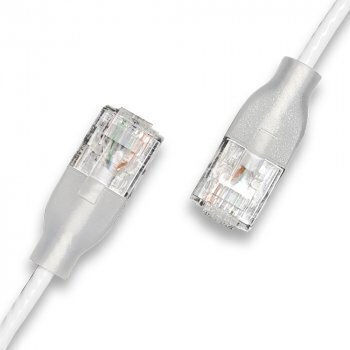 Wantec U/UTP Cat.6a Ethernet Netzwerkkabel 2m Weiß