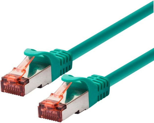 Logon F/UTP Cat.6a Cablu de rețea Ethernet 0.3m Verde 1buc