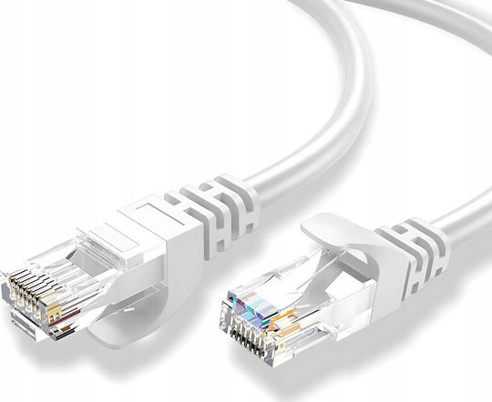 Montis Cablu De Rețea Ethernet U/UTP Cat.5e (Gigabit) 25m Alb