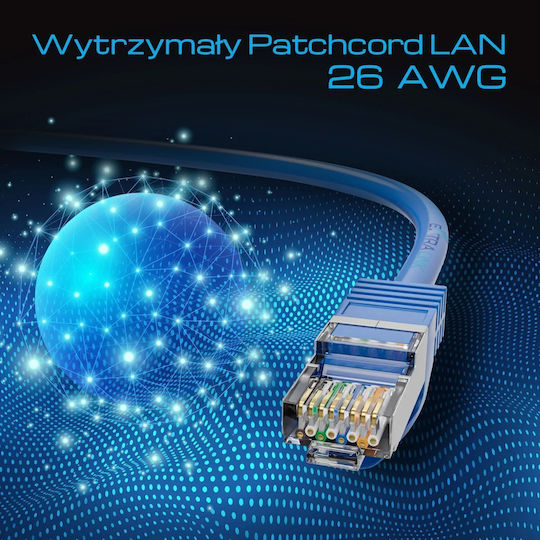 Extralink S/FTP Καλώδιο Δικτύου Ethernet 10m Μπλε