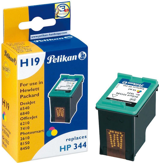 Pelikan Συμβατό Μελάνι Εκτυπωτή InkJet HP H19 14ml Πολλαπλό (Color) 1τμχ