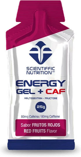 Scientiffic Nutrition Energy Gel + Caf Ειδικό Συμπλήρωμα Διατροφής 25gr Red Fruits