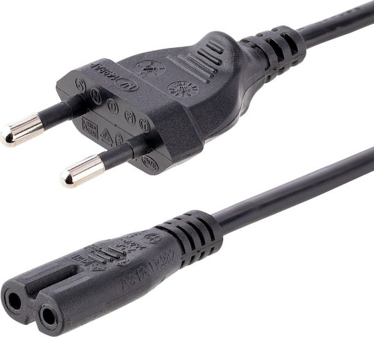 Cablu de alimentare Startech Shuko C7 2m Negru