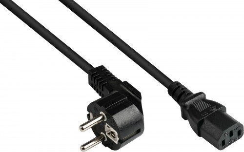 Alcasa Power Cord Alcasa P0130-s075 Black Power Cord 7.5 M Type E+f C13 Power Plug Panel