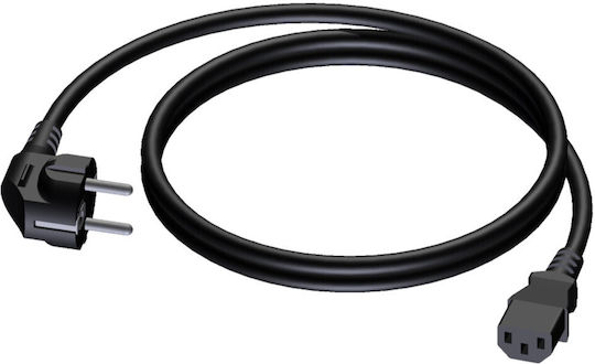 Procab Stromkabel Procab Cab490/1 Schuko-Stecker Euro-Buchse PVC-Kabel 3 x 1,5 mm² 1 m