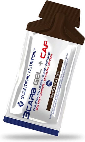Scientiffic Nutrition 3Carb Gel +Caf 80mg Ειδικό Συμπλήρωμα Διατροφής 75gr Cola