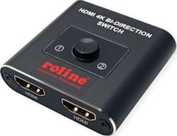 Roline Διπλής Κατεύθυνσης Διακόπτης Hdmi Roline 4k60 2x