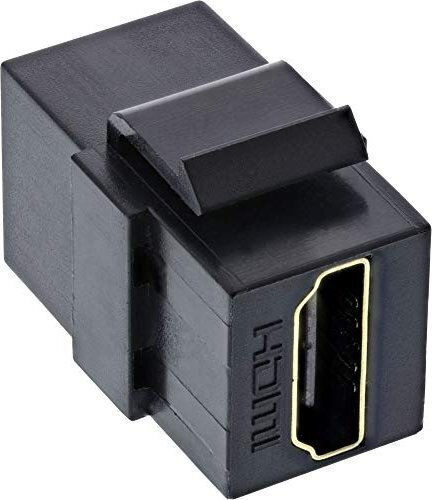 AV Inline-Adapter Inline HDMI Keystone Snap-in-Modul 4K/60Hz HDMI AF AF Schwarz