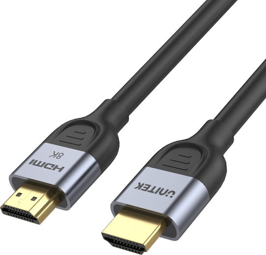 Unitek HDMI 2.1 Ultra High Speed 48Gbps 4K 120Hz HDR VRR Cable HDMI Male - HDMI Male 3m Black