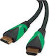 Roline Cable HDMI male - HDMI male 3m Green