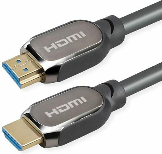 Roline HDMI 2.0 Premium High Speed 4K 60Hz HDR Cable HDMI male - HDMI male 3m Μαύρο