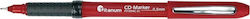 Teka Markers for CD/DVD Red Set 12 Pieces