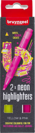 Bruynzeel Sakura Bruynzeel Highlighter Set Yellow Pink