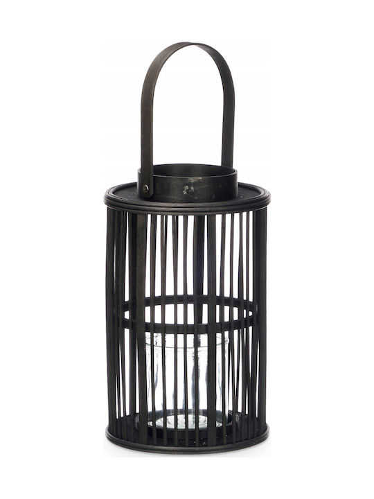 Gift Decor Bamboo Lantern Black 18.5x18.5x44.5cm