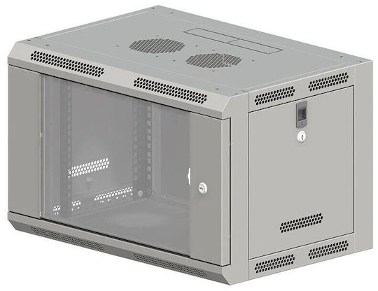 Q-Lantec Επιτοίχια Καμπίνα Rack 9U Γκρι