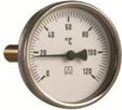 Termometru Afriso Bith 80 Ø=80mm 0-120°C Buzunar 100mm 1/2" Ax Kl 2.0 63808