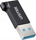Προσαρμογέας Unitek Usb-a Usb-c 10gbps Μαύρο A1049abk01
