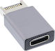Inline USB 3.2 Adapter Internes USB-E Frontpanel Stecker auf USB-C Buchse