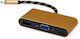 Προσαρμογέας Av Roline Roline Gold Display Adapter Usb Τύπου C Vga Hdmi C Pd