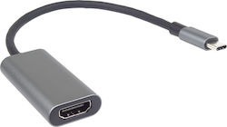 Premiumcord USB-Adapter Premiumcord USB-C auf HDMI Konverter 4K Full HD 1080p Metallgehäuse