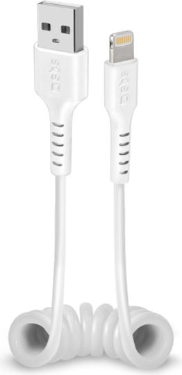 SBS USB-A zu Lightning Kabel Weiß 0.5m