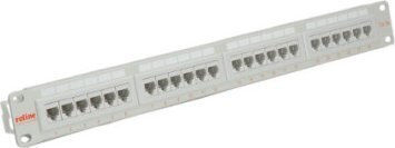 Roline Cat.5e Class D Patchpanel 19 24 Θύρες Utp Γκρι