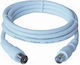 PremiumCord Cablu Antenă Coaxial de sex masculin - Coaxial de sex feminin Alb 5m