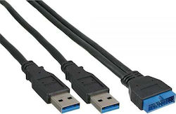 InLine USB to 30-Pin Cable Μαύρο 0.4m 1τμχ