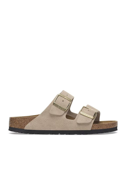 Arizona Women's Flat Sandals in Beige Color Narrow Fit