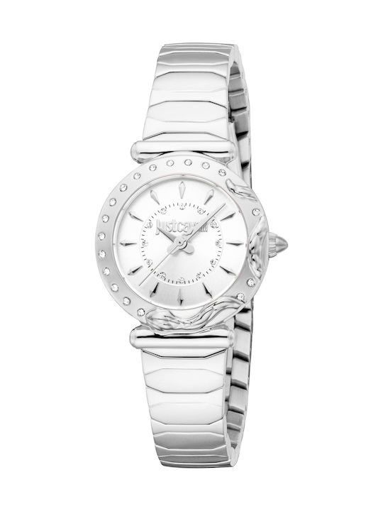 Just Cavalli Women's Watch with Silver Metal Br...