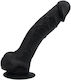 Loving Joy Ρεαλιστικό Dildo με Όρχεις Μαύρο 23cm