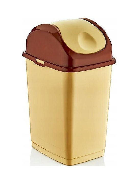 Katex Coș de Gunoi Plastic Bej 10lt 1buc