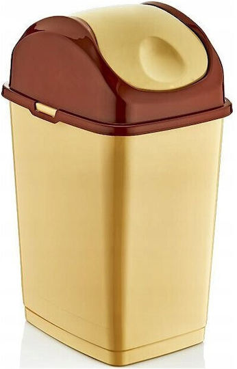 Katex Plastic Beige 10L Waste Bin